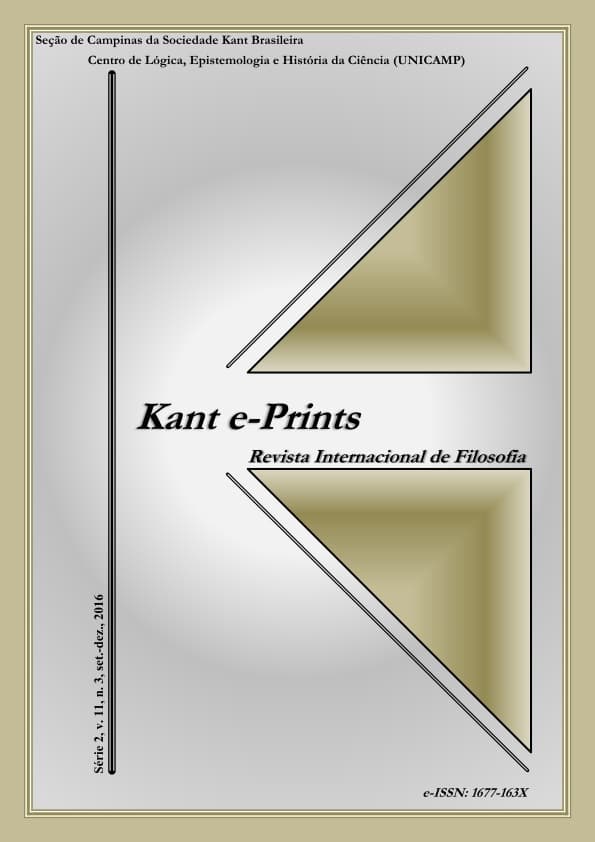 Kant e-prints - v. 11 n. 3 (2016)