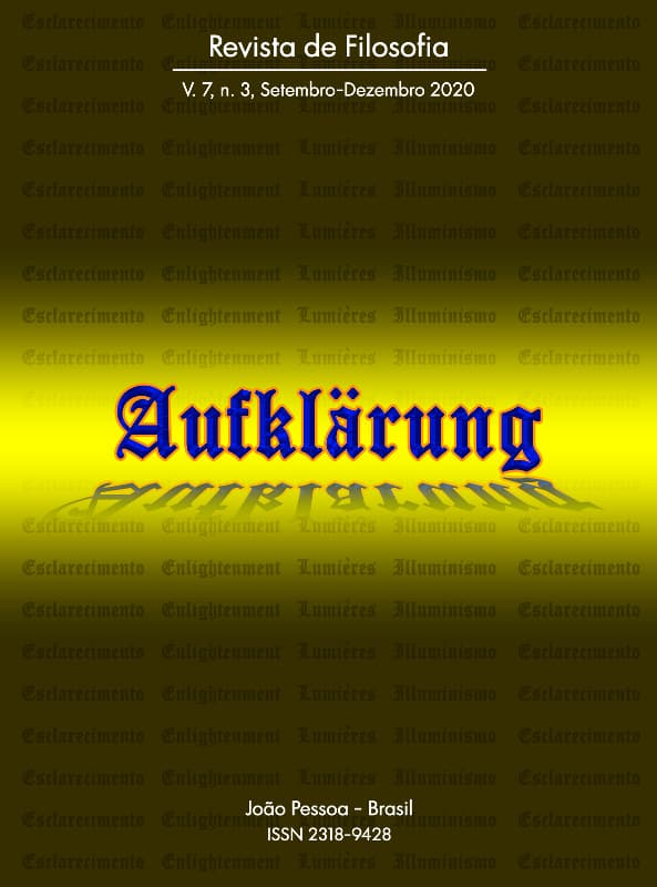 Aufklärung: journal of philosophy - v. 7 n. 3 (2020): Setembro-Dezembro