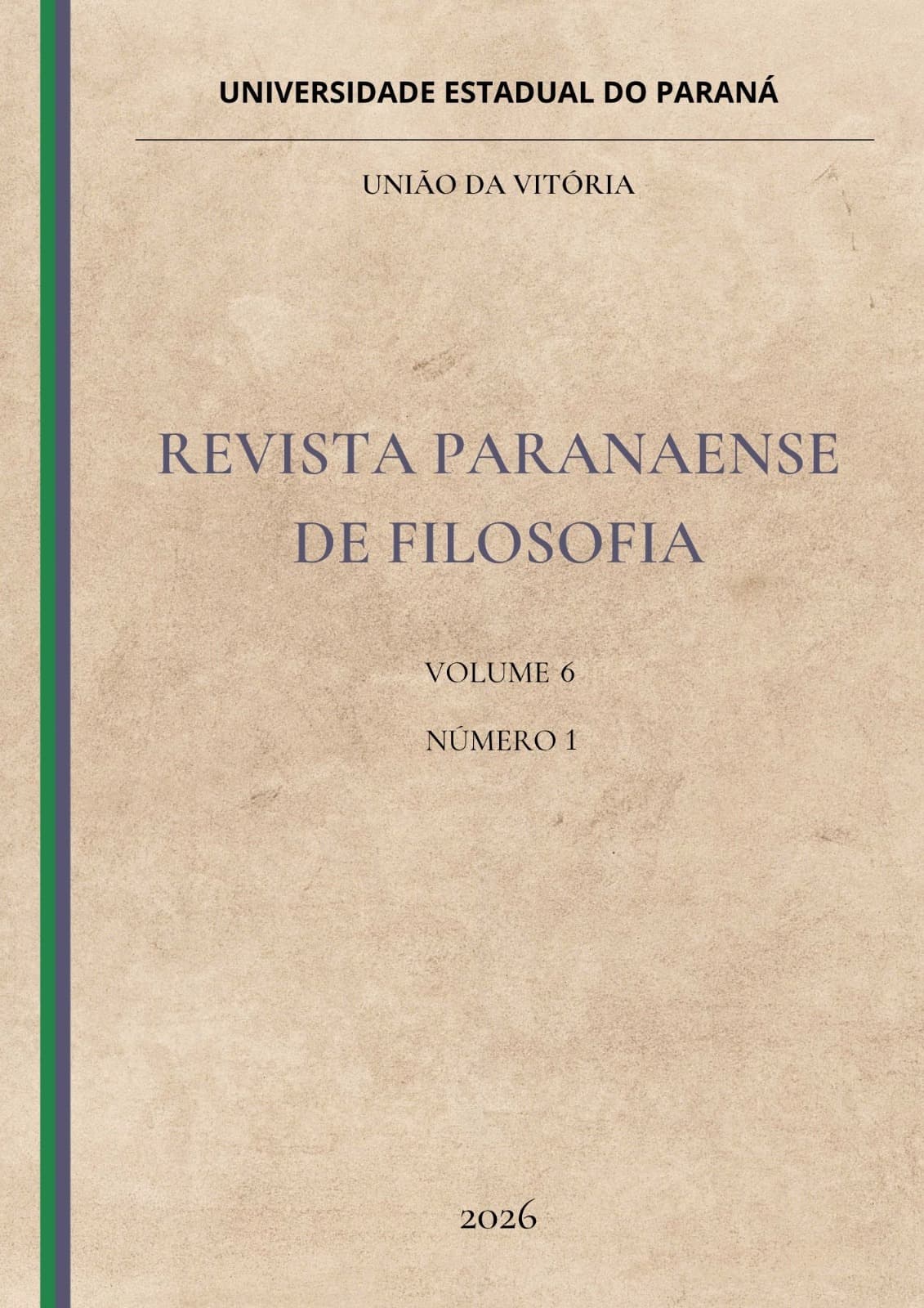 Revista Paranaense de Filosofia - v. 6 n. 1 (2026): RPFilo