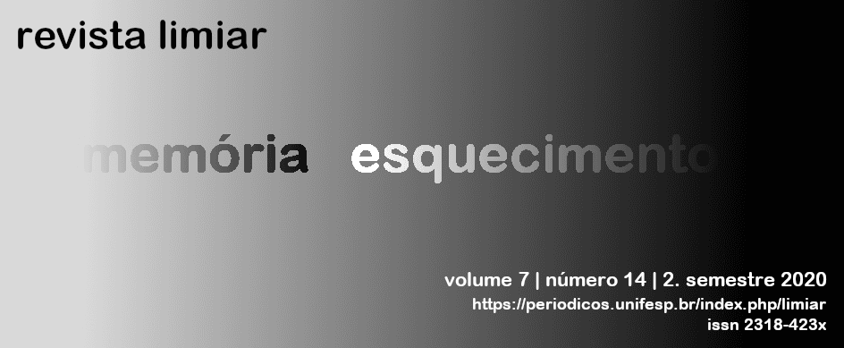 Revista Limiar - v. 7 n. 14 (2020): Memória e Esquecimento