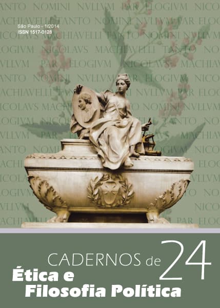 Cadernos de Ética e Filosofia Política - v. 1 n. 24 (2014): ESPECIAL MAQUIAVEL: 500 ANOS DO PRÍNCIPE