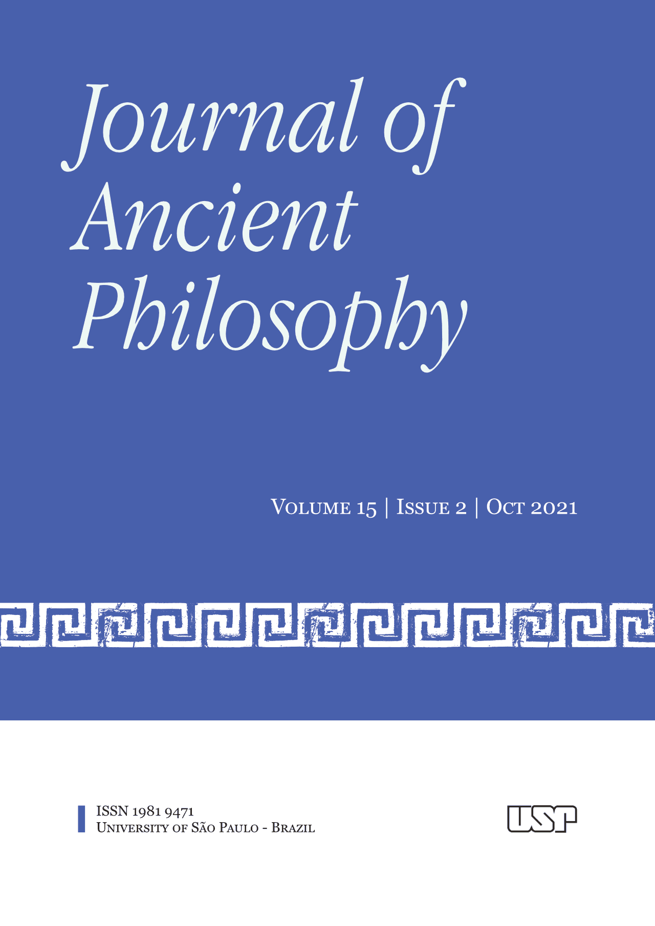 Journal of Ancient Philosophy - v. 15 n. 2 (2021)