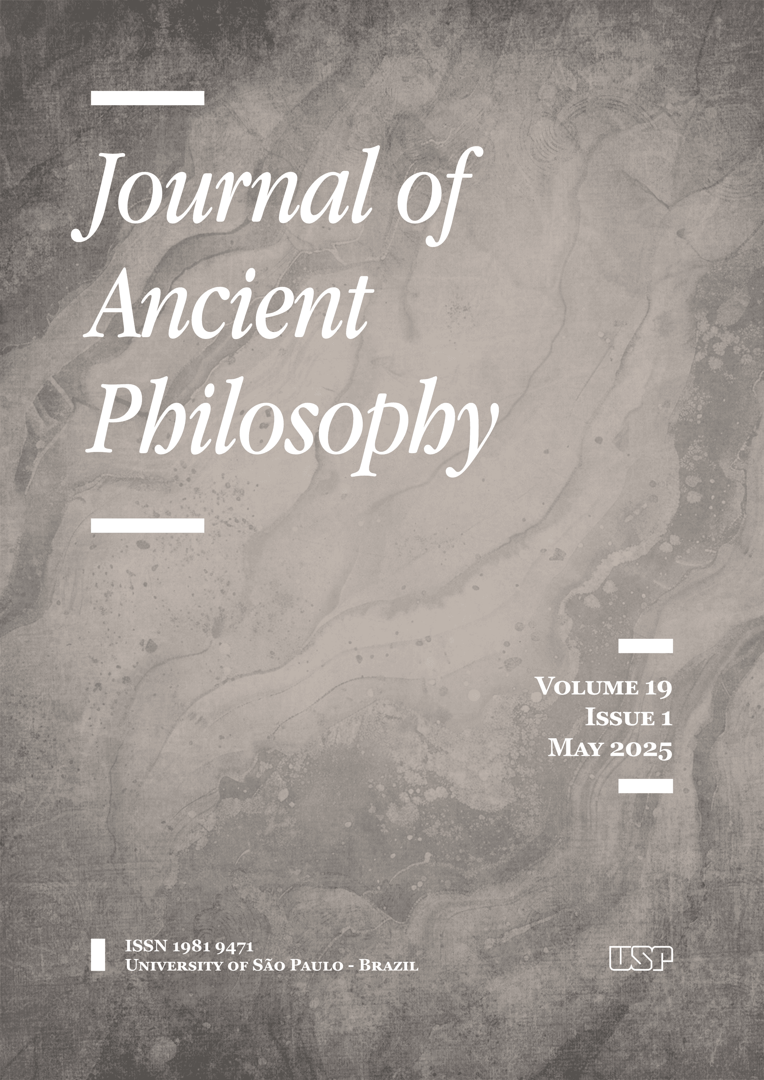 v. 19 n. 1 (2025): Journal of Ancient Philosophy