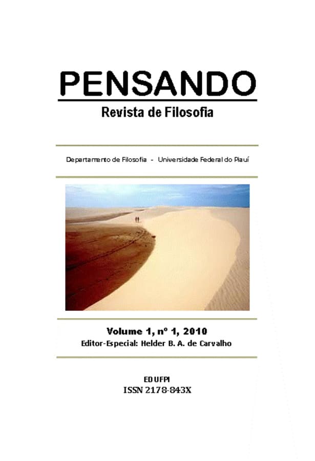 PENSANDO - REVISTA DE FILOSOFIA - VARIA, v. 1 n. 1 (2010)