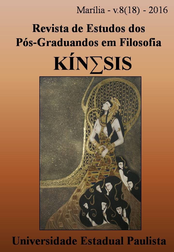 Kínesis - Revista de Estudos dos Pós-Graduandos em Filosofia - v. 8 n. 18 (2016)