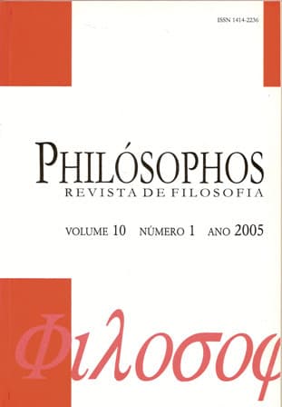 Philósophos - Revista de Filosofia - v. 10 n. 1 (2005)