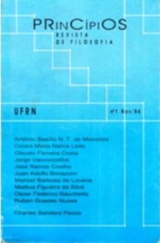 Princípios: Revista de Filosofia (UFRN) - Princípios: revista de filosofia, v. 1 n. 01 (1994)