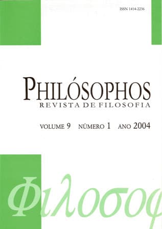 Philósophos - Revista de Filosofia - v. 9 n. 1 (2004)