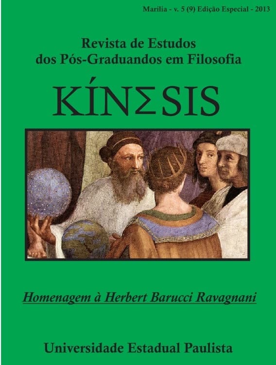 Kínesis - Revista de Estudos dos Pós-Graduandos em Filosofia - Edição Especial, v. 5 n. 09 (2013)