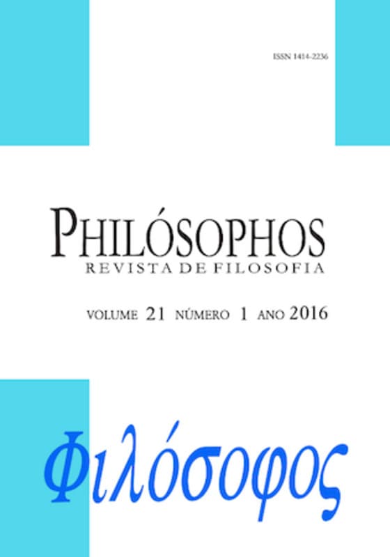 Philósophos - Revista de Filosofia - Dossiê do Congresso Husserl, v. 21 n. 1 (2016)
