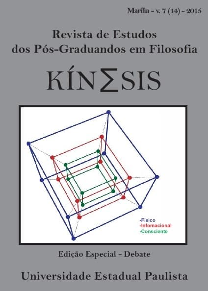 Kínesis - Revista de Estudos dos Pós-Graduandos em Filosofia - Dossiê - Debate, v. 7 n. 14 (2015)