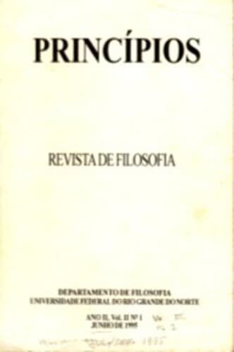 Princípios: Revista de Filosofia (UFRN) - Princípios: revista de filosofia, v. 2 n. 02 (1995)