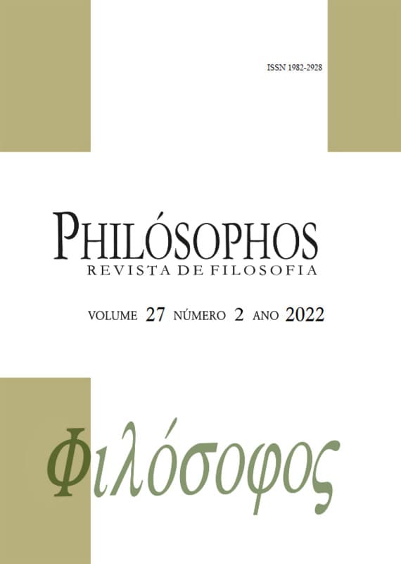 Philósophos - Revista de Filosofia - Philósophos - Edição Temática: Henri Bergson, v. 27 n. 2 (2022)