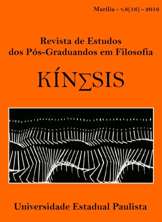 Kínesis - Revista de Estudos dos Pós-Graduandos em Filosofia - v. 8 n. 16 (2016)