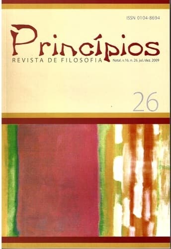 Princípios: Revista de Filosofia (UFRN) - Princípios: revista de filosofia, v. 16 n. 26 (2009)