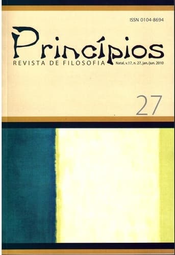 Princípios: Revista de Filosofia (UFRN) - Princípios: revista de filosofia, v. 17 n. 27 (2010)