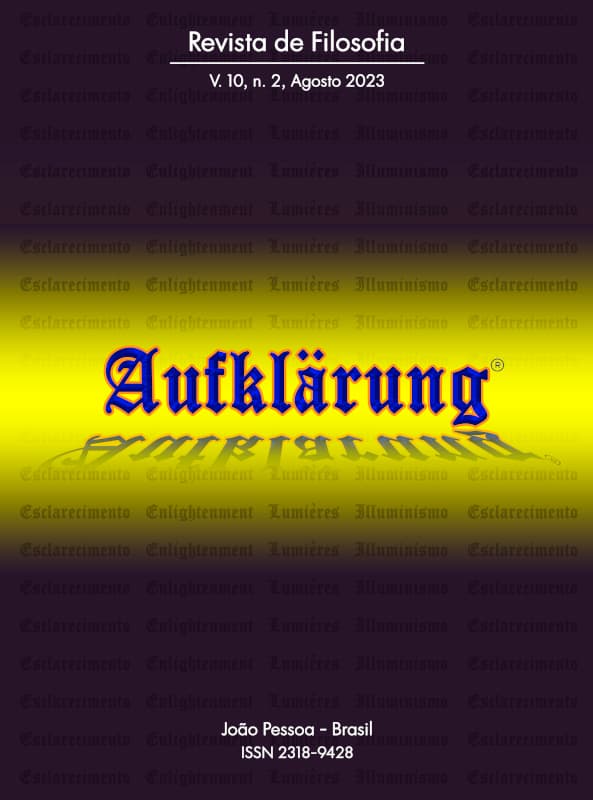 Aufklärung: journal of philosophy - Maio-Agosto, v. 10 n. 2 (2023)