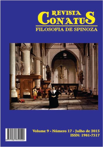 Revista Conatus - Filosofia de Spinoza (ISSN 1981-7509) - Revista Conatus - Filosofia de Spinoza, v. 9 n. 17 - Julho (2015)