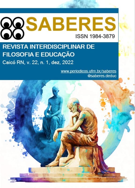 Saberes: Revista interdisciplinar de Filosofia e Educação - Saberes: Filosofia e Educação, v. 22 n. 1 (2022)