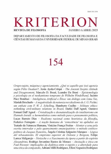 Revista Kriterion - v. 64 n. 154 (2023)