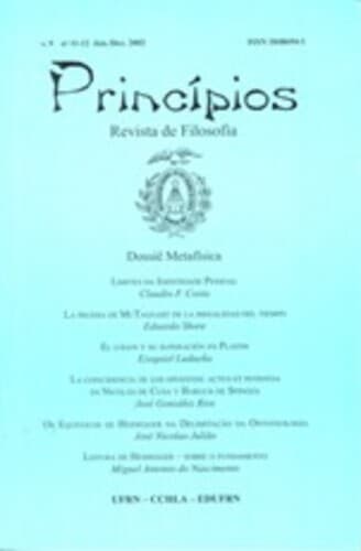 Princípios: Revista de Filosofia (UFRN) - Princípios: revista de filosofia, v. 9 n. 11-12 (2002)