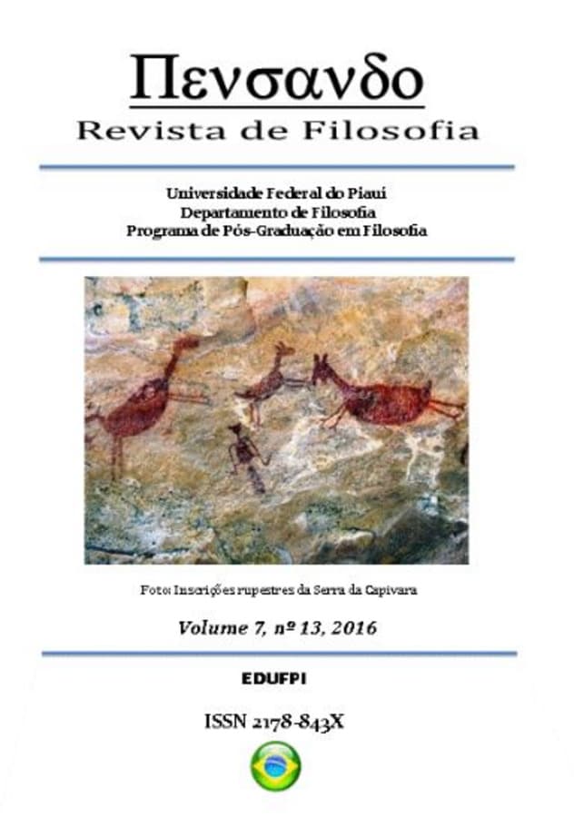 PENSANDO - REVISTA DE FILOSOFIA - DOSSIÊ FILOSOFIA HERMENÊUTICA/VARIA, v. 7 n. 13 (2016)