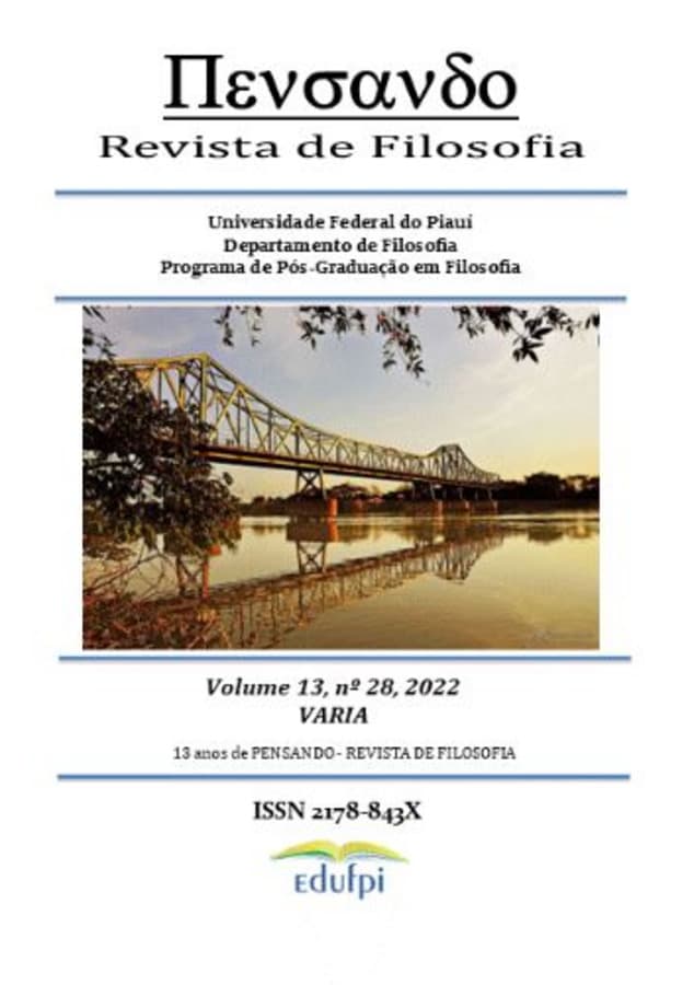 PENSANDO - REVISTA DE FILOSOFIA - VARIA, v. 13 n. 28 (2022)
