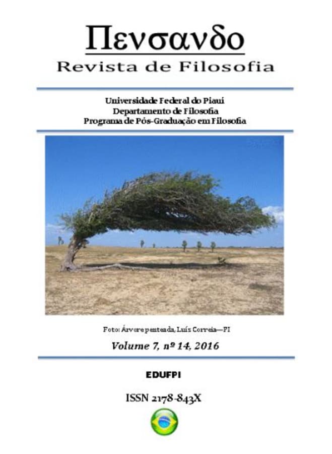 PENSANDO - REVISTA DE FILOSOFIA - VARIA, v. 7 n. 14 (2016)
