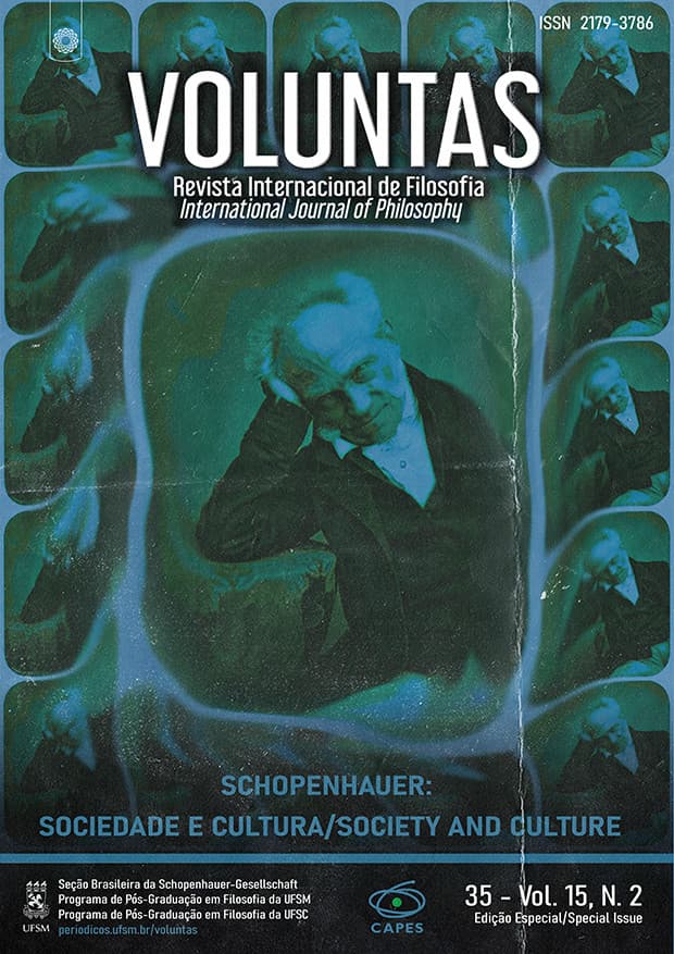 Voluntas: Revista Internacional de Filosofia - Ed. Especial Schopenhauer: Sociedade e Cultura - Ed. 35, v. 15 n. 2 (2024)