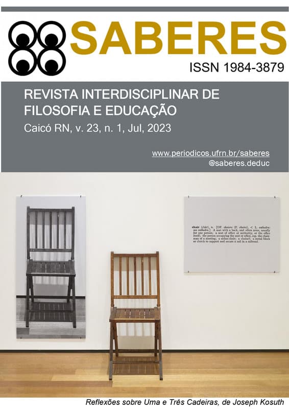 Saberes: Revista interdisciplinar de Filosofia e Educação - Saberes: Revista Interdisciplinar de Filosofia e Educação, v. 23 n. 1 (2023)