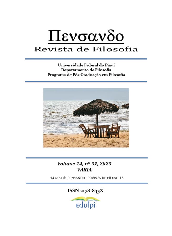 PENSANDO - REVISTA DE FILOSOFIA - VARIA, v. 14 n. 31 (2023)