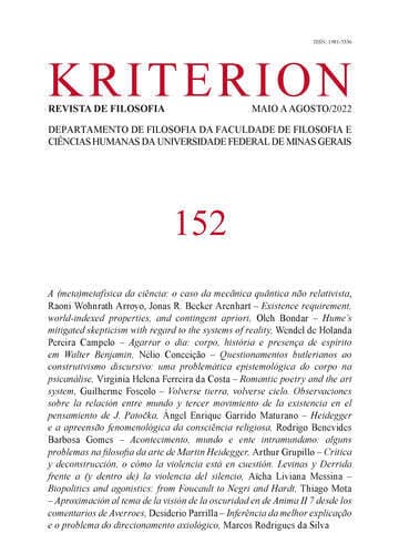 Revista Kriterion - v. 63 n. 152 (2022)