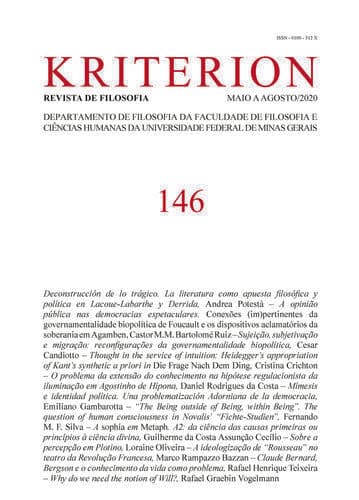 Revista Kriterion - v. 61 n. 146 (2020)