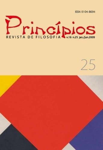 Princípios: Revista de Filosofia (UFRN) - Princípios: revista de filosofia, v. 16 n. 25 (2009)