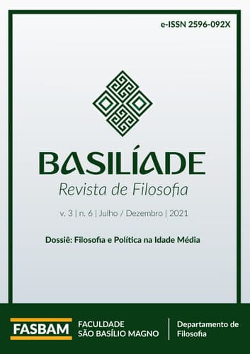 Basilíade - Revista de Filosofia - Filosofia e Política na Idade Média, v. 3 n. 6 (2021)