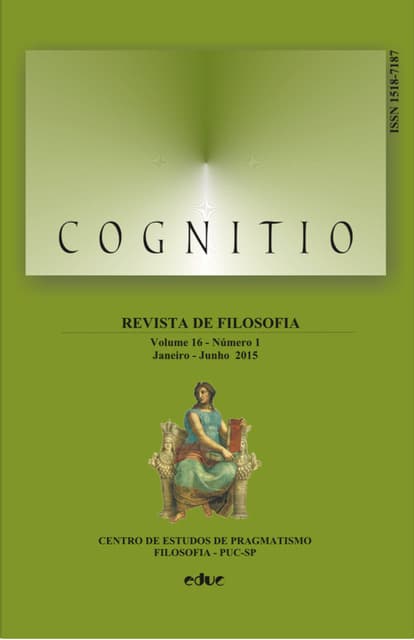 Cognitio: Revista de Filosofia - v. 16 n. 1 (2015)