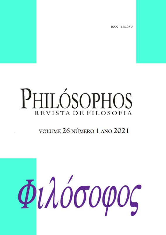 Philósophos - Revista de Filosofia - Philósophos - Edição Temática: Ética e Filosofia Política, v. 26 n. 1 (2021)