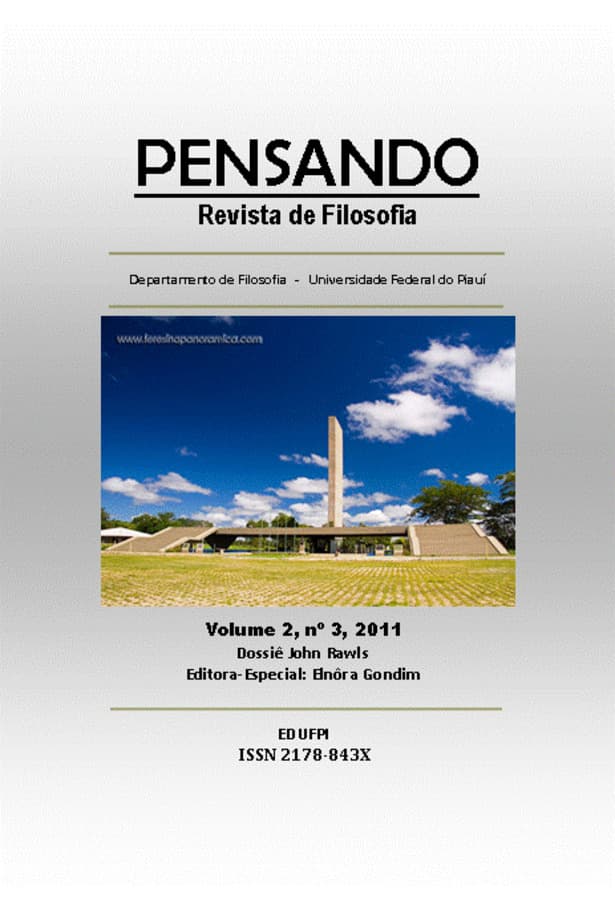 PENSANDO - REVISTA DE FILOSOFIA - DOSSIÊ JOHN RAWLS/VARIA, v. 2 n. 3 (2011)