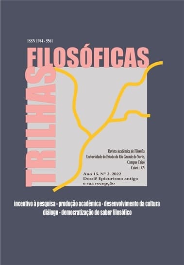 Trilhas Filosóficas: Dossiê Epicurismo antigo e sua recepção, v. 15 n. 2 (2022)