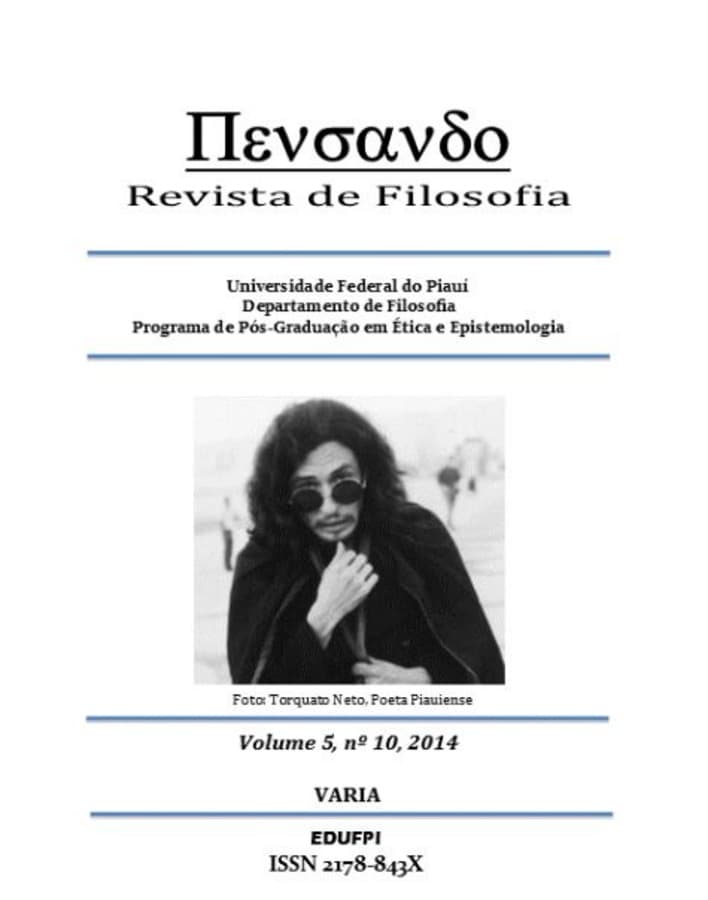 PENSANDO - REVISTA DE FILOSOFIA - VARIA, v. 5 n. 10 (2014)