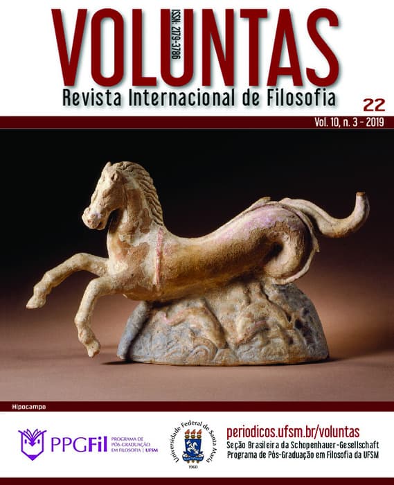 Voluntas: Revista Internacional de Filosofia - Dossiê Filosofias da Memória + Estudos Schopenhaurianos – Ed. 22, v. 10 n. 3 (2019)