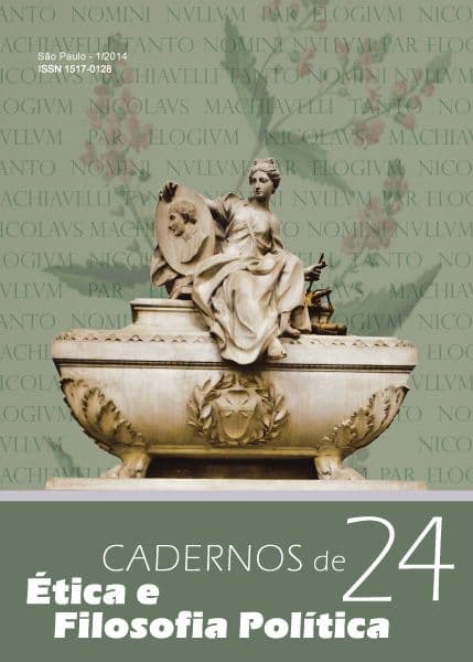 Cadernos de Ética e Filosofia Política - ESPECIAL MAQUIAVEL: 500 ANOS DO PRÍNCIPE, v. 1 n. 24 (2014)